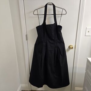 a new day Elegant Black Halter Dress, Size L, NWT